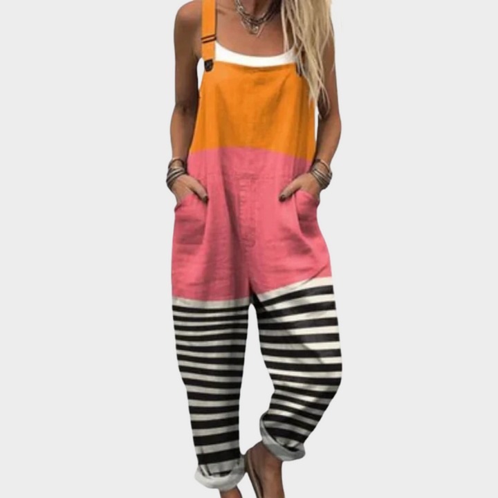 Starla | Printed Wide-Leg Overalls