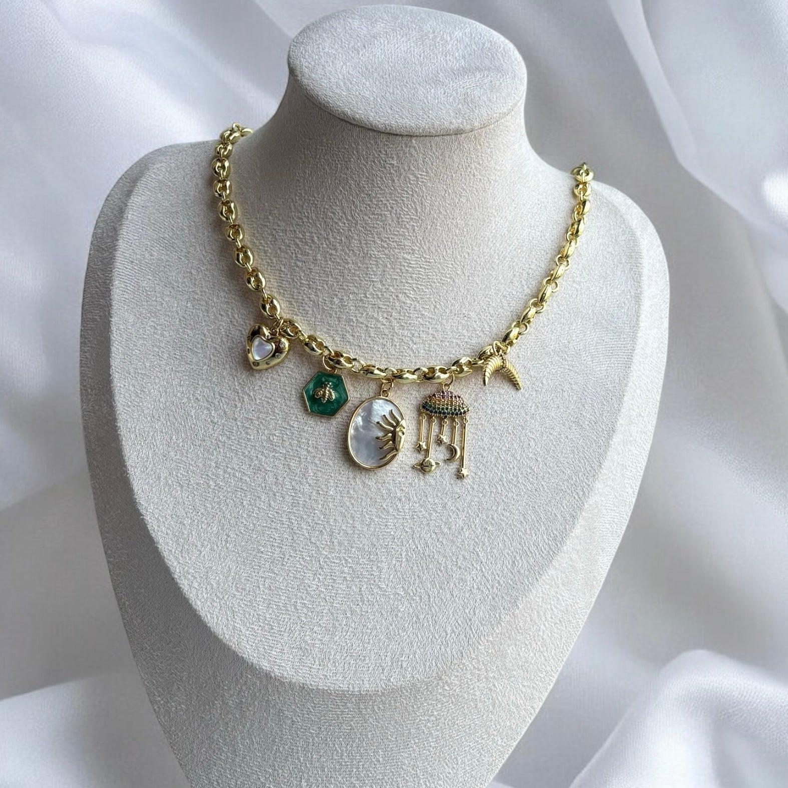 Caroline | Solar Harmony Pendant Necklace