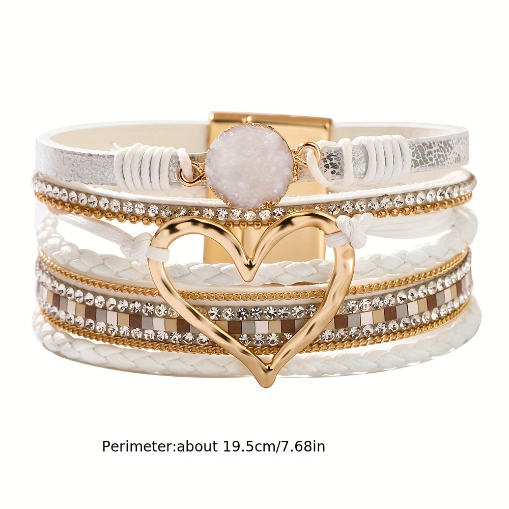 Jennifer | Bohemian Multi-Layer Leather Bracelet
