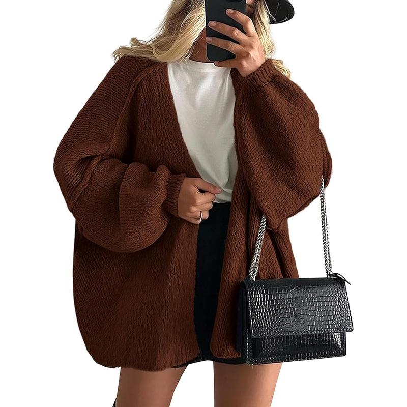 Veronika | Oversized Lantern Sleeve Knit Cardigan