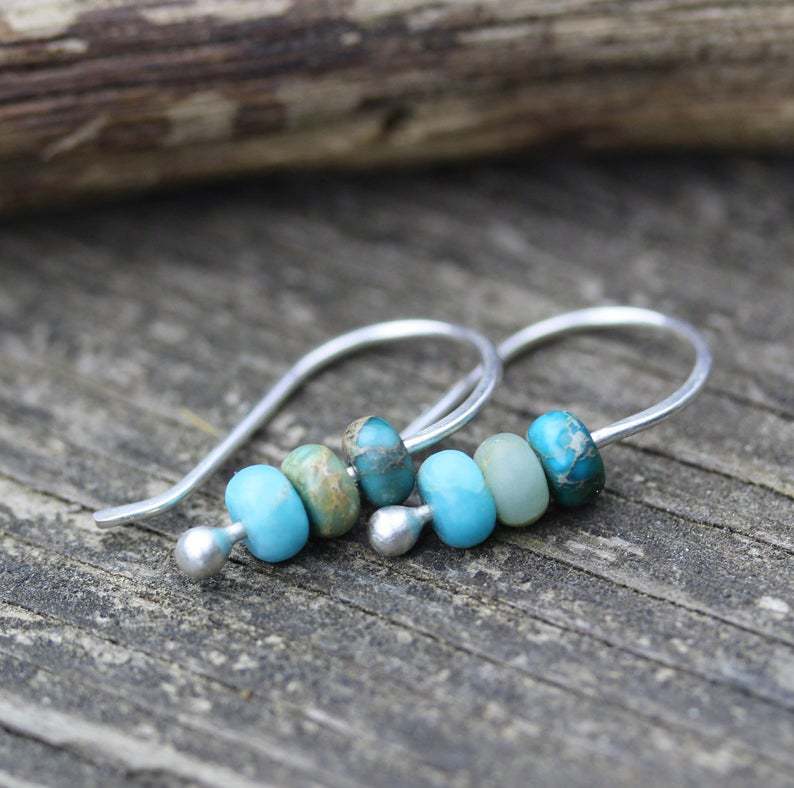Norma | Turquoise Retro Drop Earrings