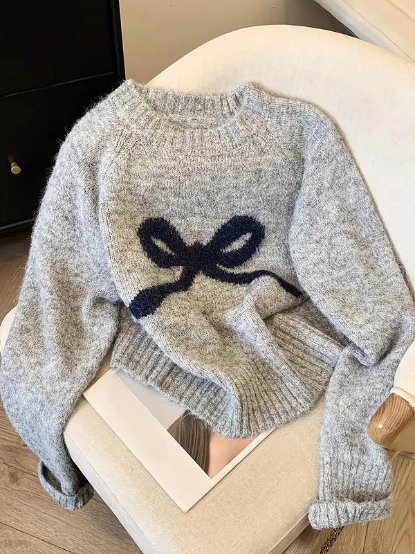 Céleste | Elegant Bow Knit Sweater