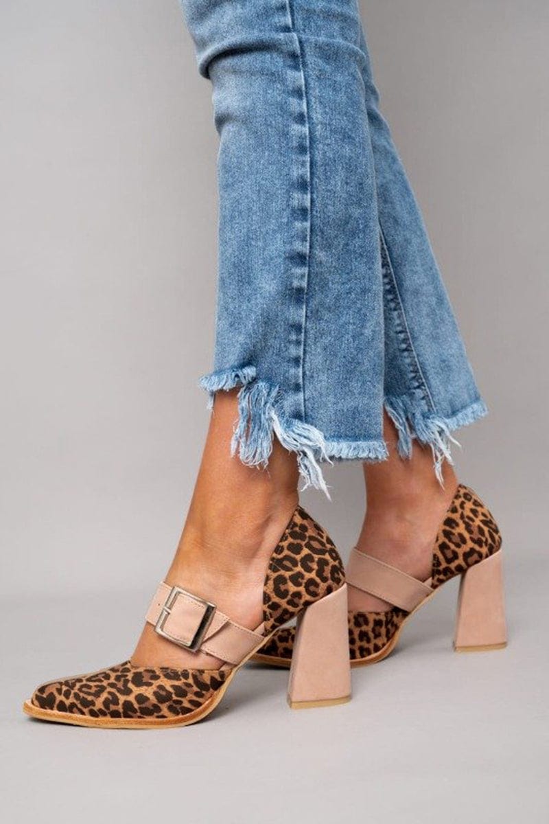 Clarice | Bold Leopard Block Heels