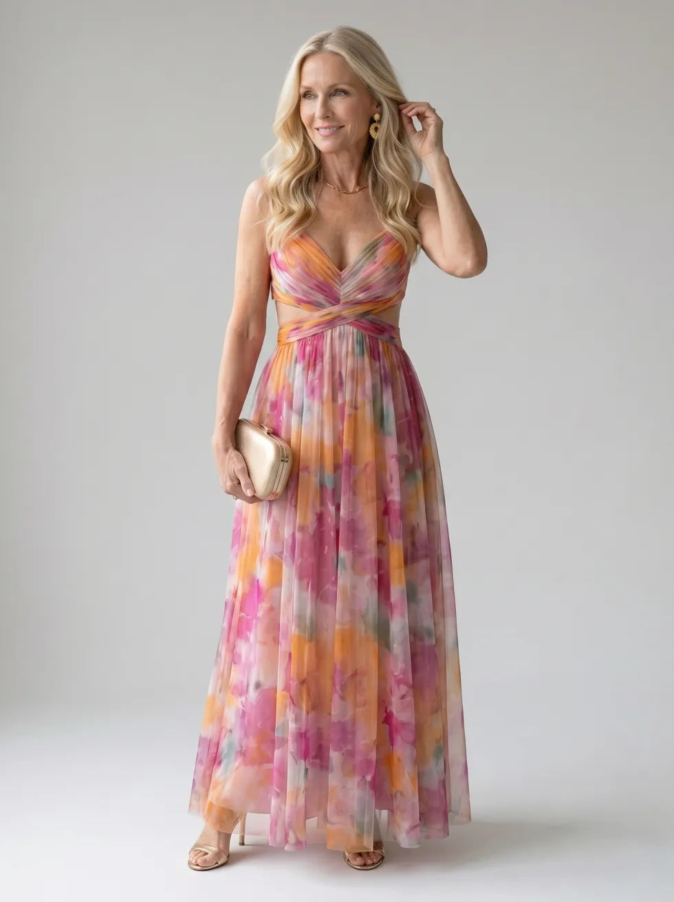 Huxley | Sleeveless Wrap Maxi Dress