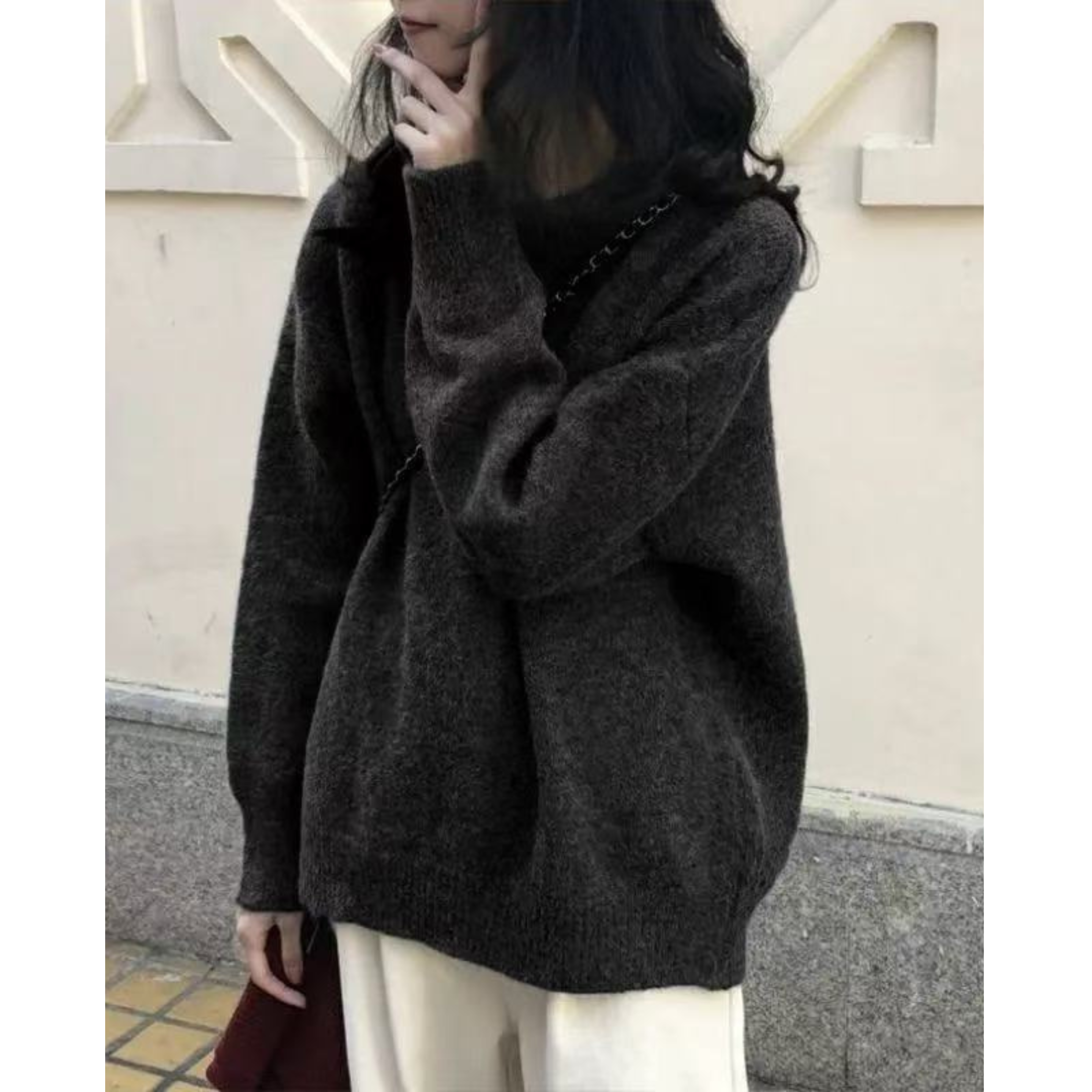 Camille | Cozy Long Sleeve Round Neck Sweater