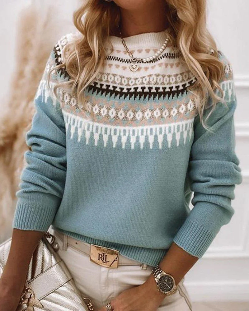 Isolde | Fair Isle Knit Sweater