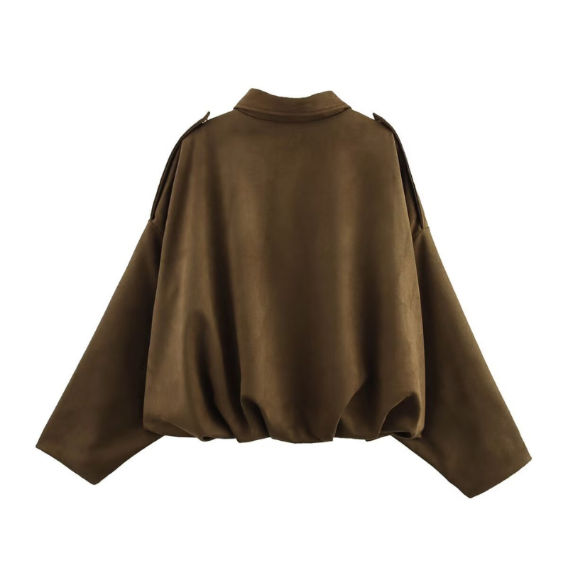 Aviara | Cropped Structured Aviator Jacket