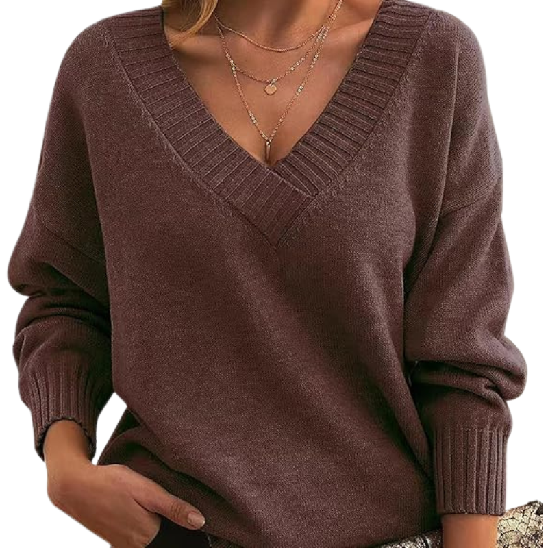 Céline | Lightweight V-Neck Everyday Sweater