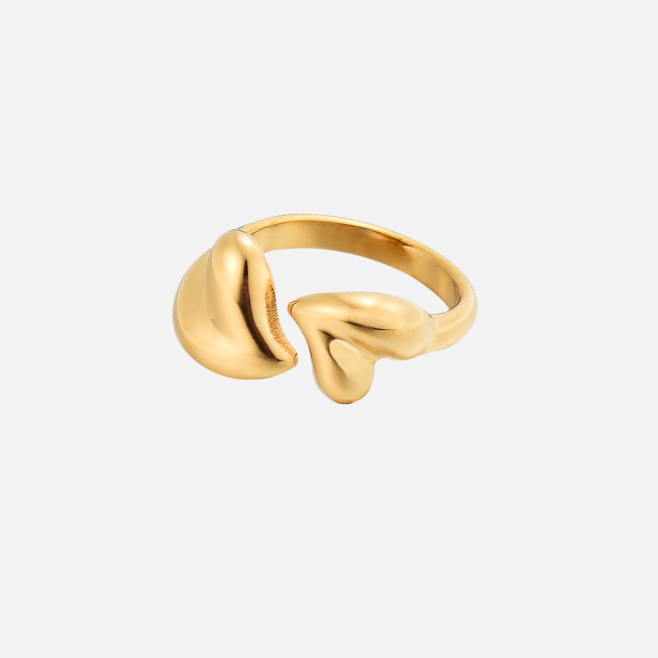Fayre | Hearts Ring Adjustable Gold