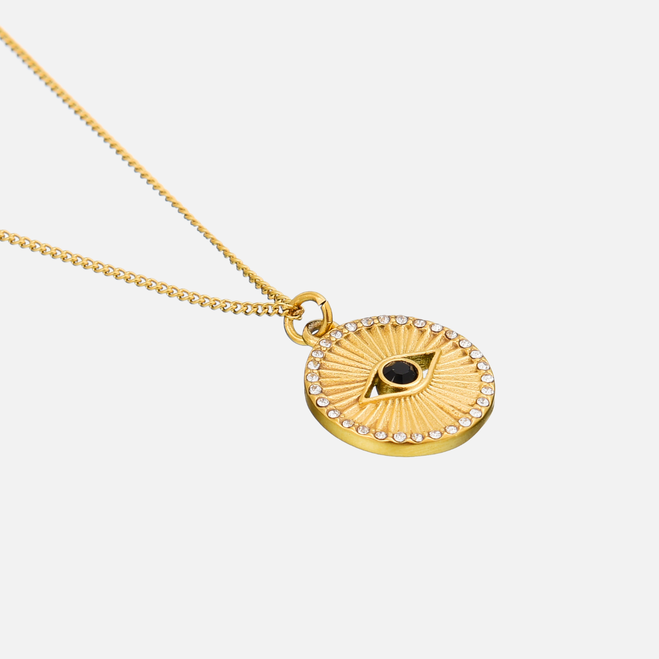 Victoria | Gold Evil Eye Necklace