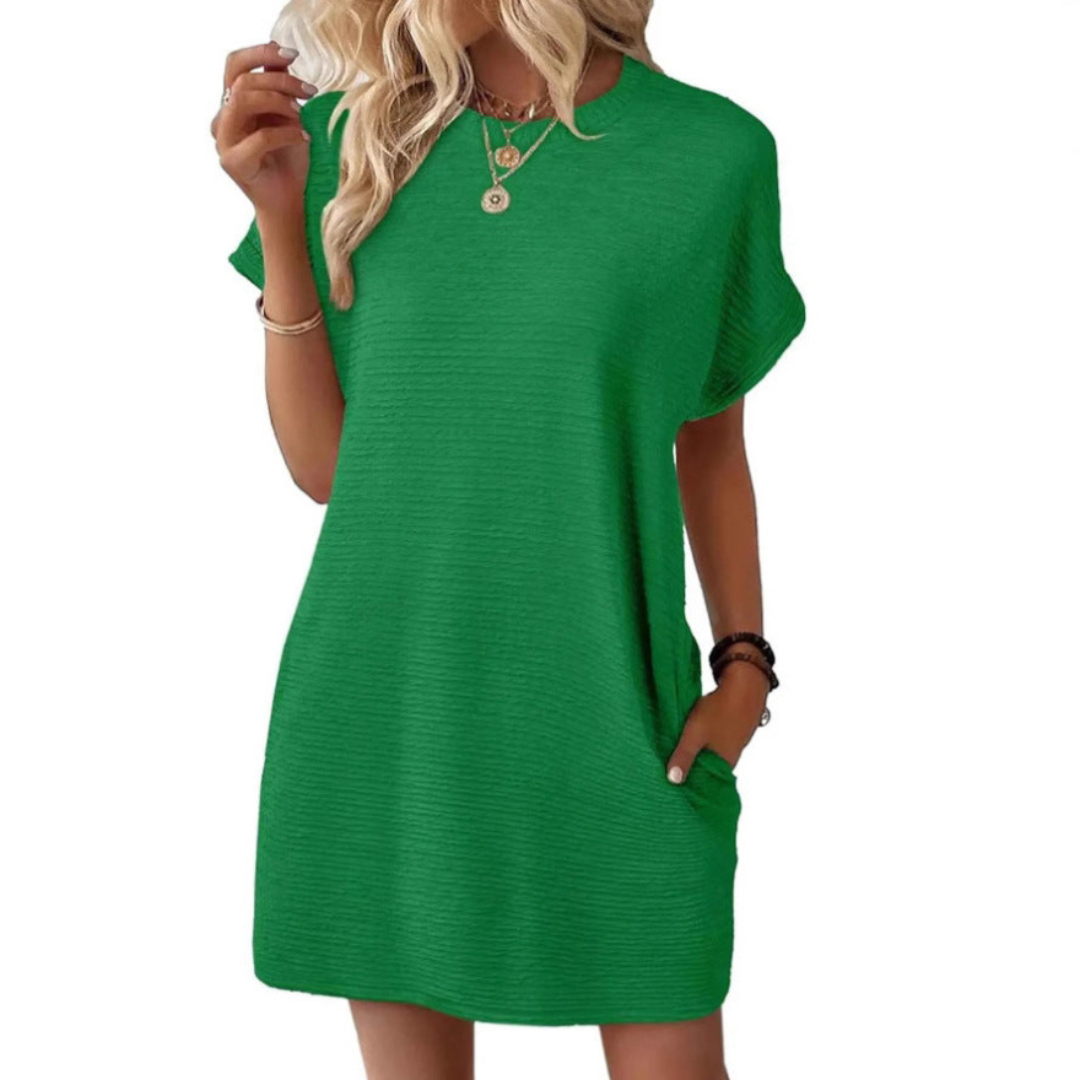 Winsome | Minimalist Round Neck Summer Dress