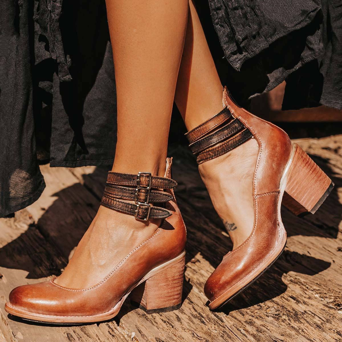 Queen | Buckle Strap Block Heel