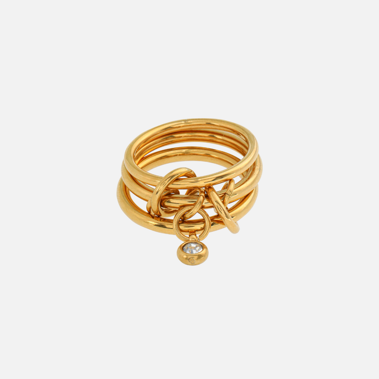 Qira | Layered Gold-Tone Statement Ring