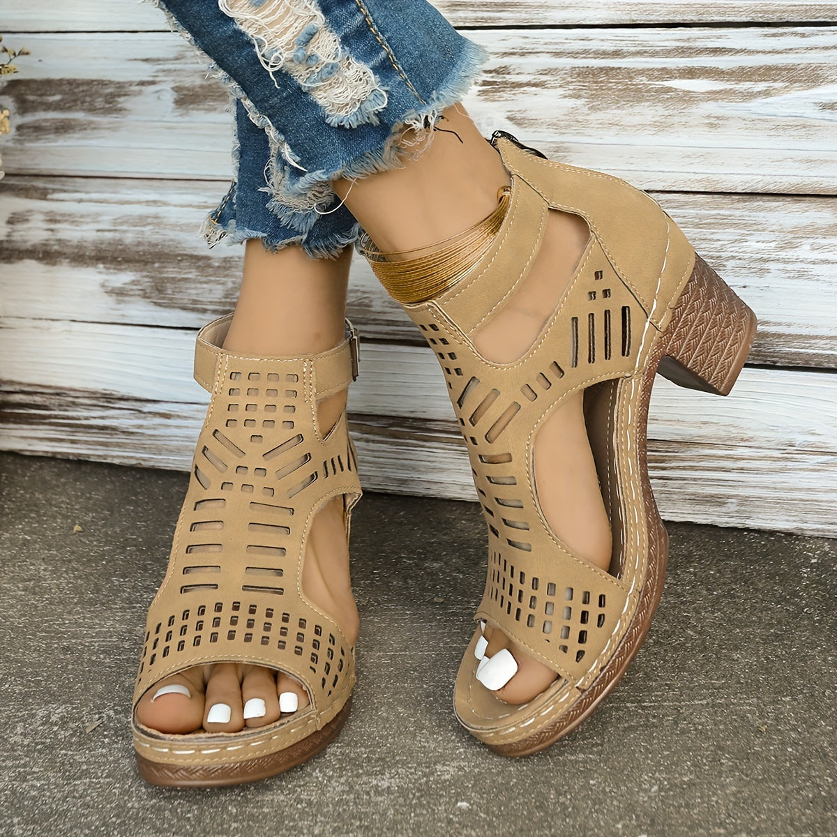 Diana | Ergonomic Block Heel Sandals