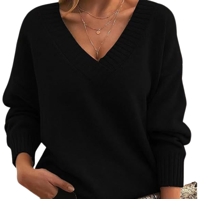Céline | Lightweight V-Neck Everyday Sweater
