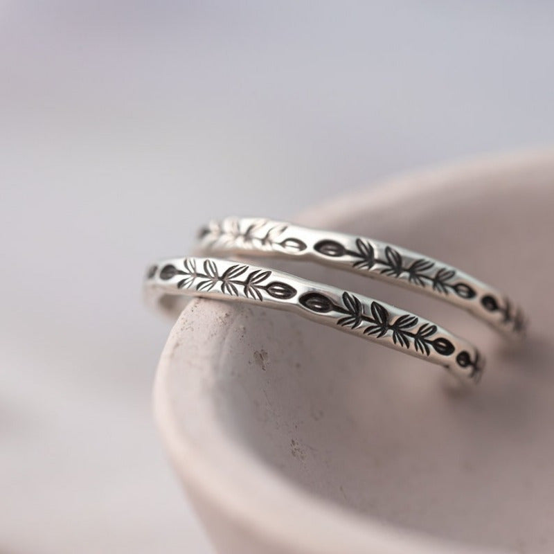Marina | Silvery Statement Hoop Earrings