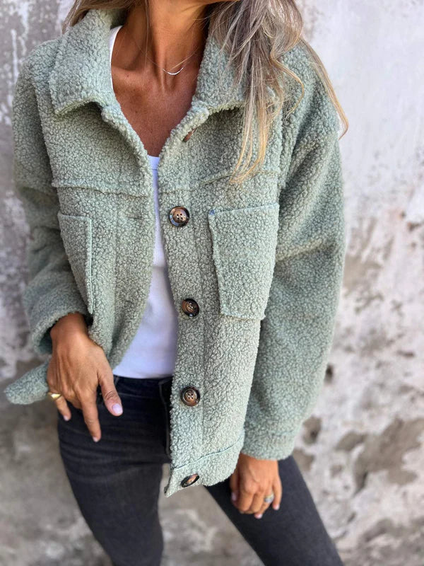 Vivienne | Relaxed Fleece Jacket with Lapels