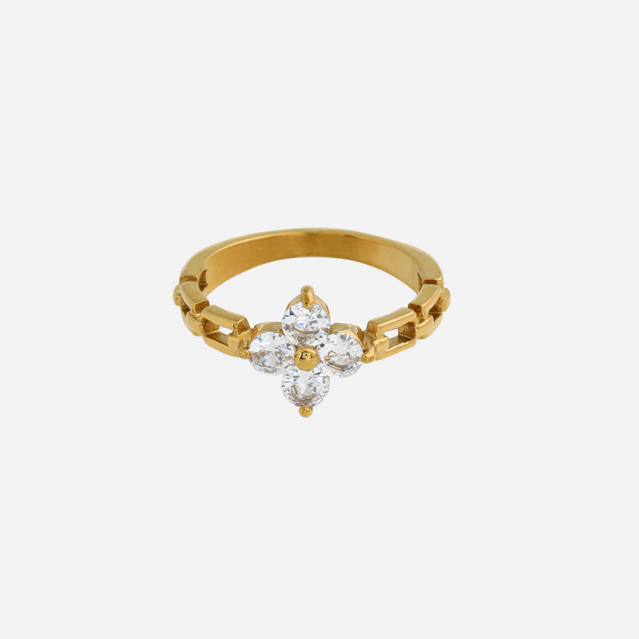 Jacquelyn | Floral Crystal Ring