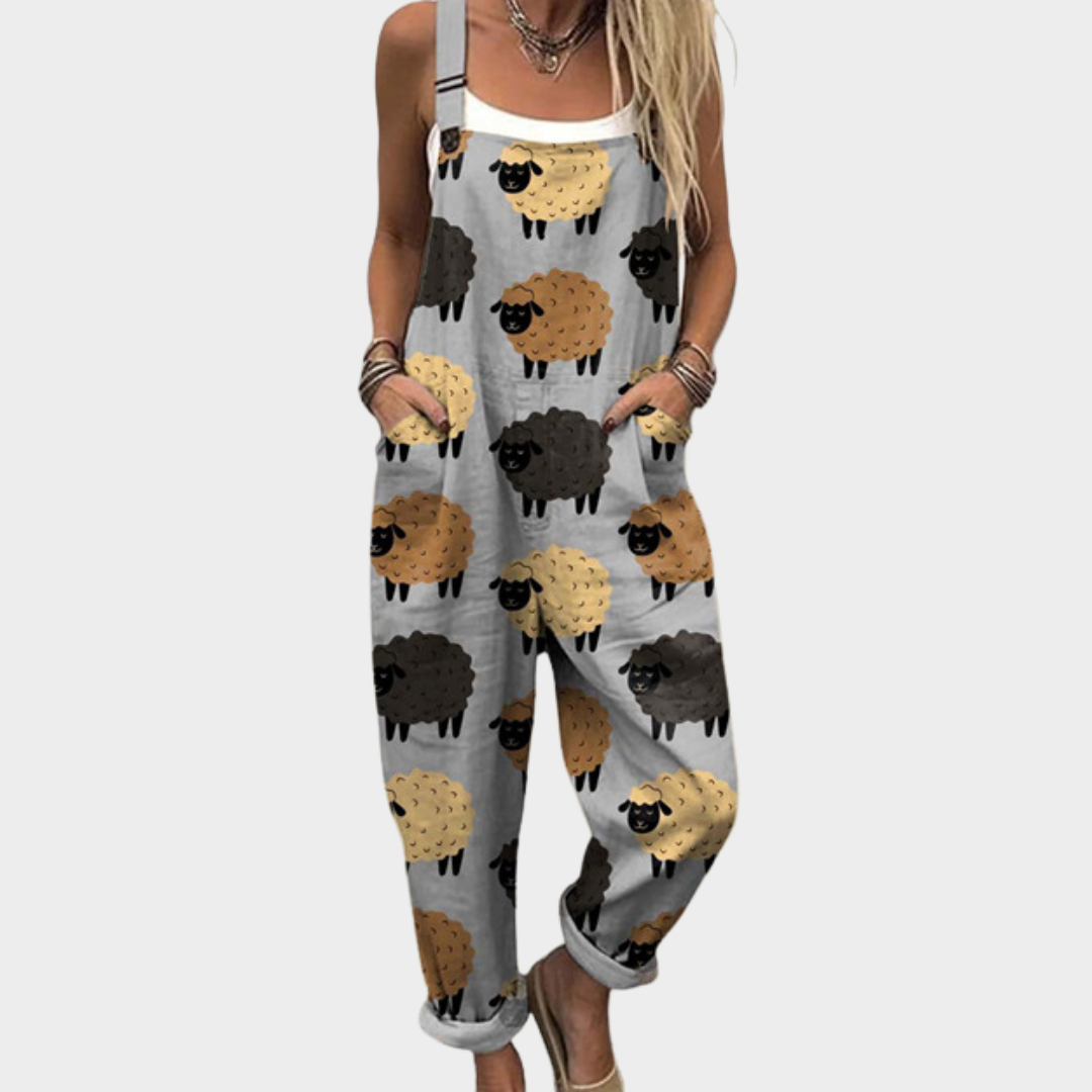 Lisbeth | Printed Wide-Leg Jumpsuit