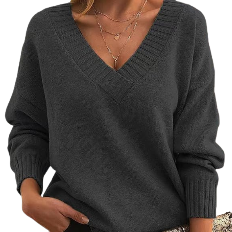Céline | Lightweight V-Neck Everyday Sweater