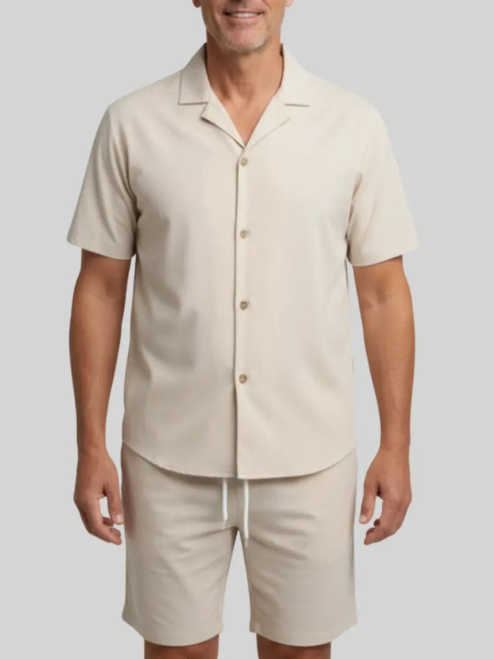 Beau | Velvet Corduroy Shirt & Shorts Set
