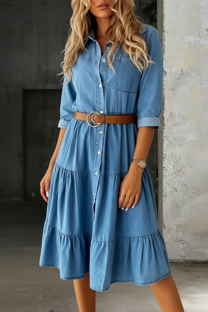 Rae | Relaxed Midi Denim Dress