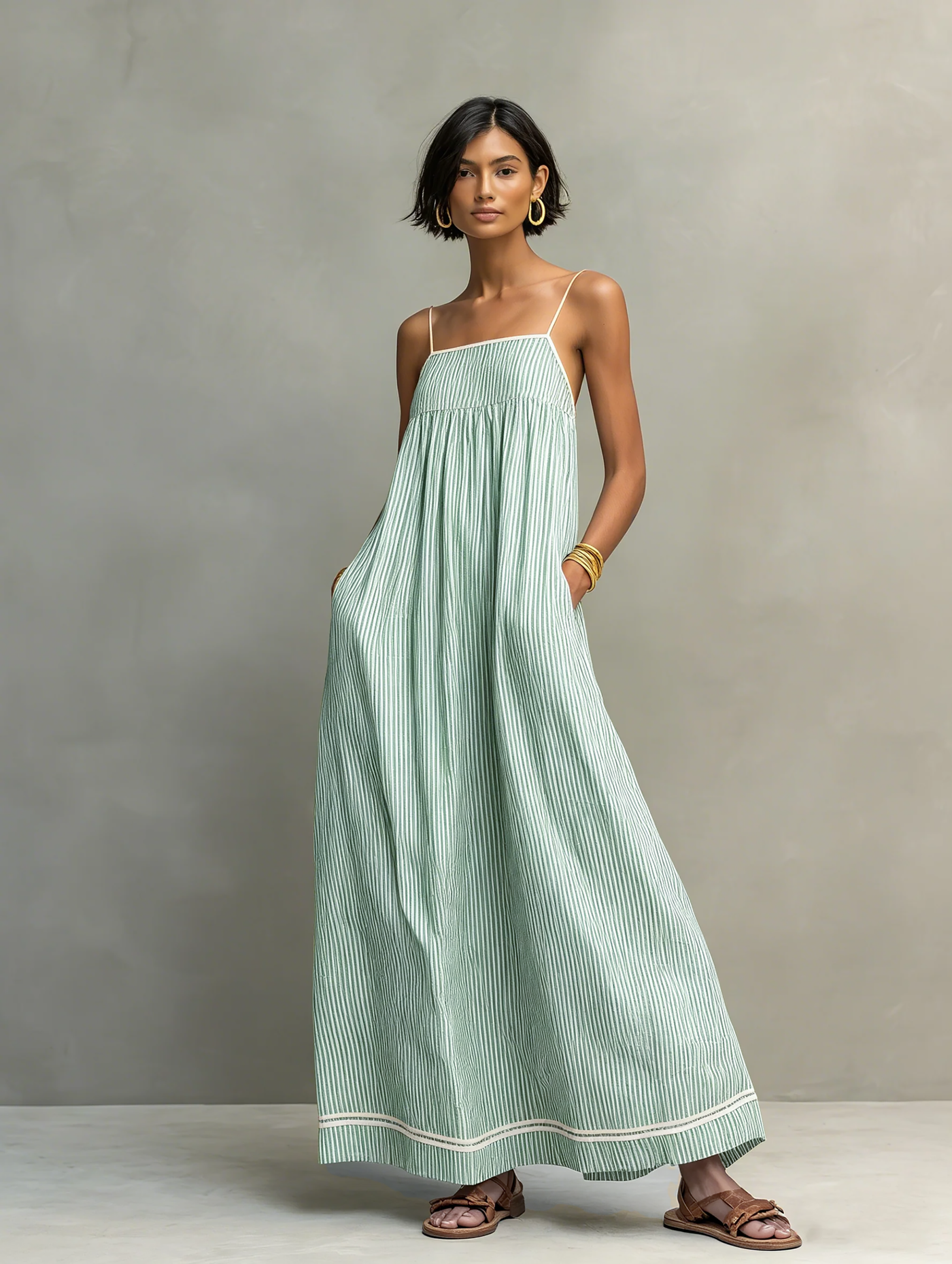 Genevra | Maxi Striped Sundress