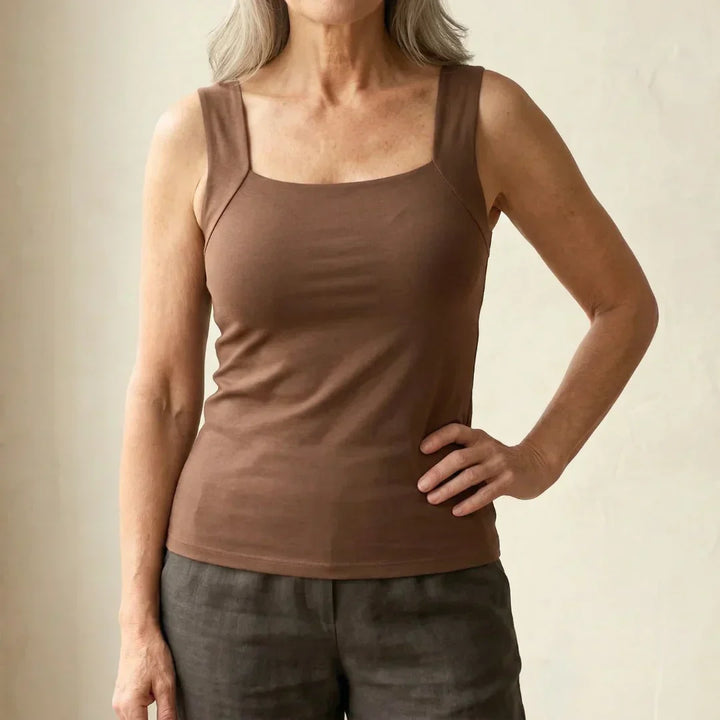 Pia | Built-In Bra Tank Top