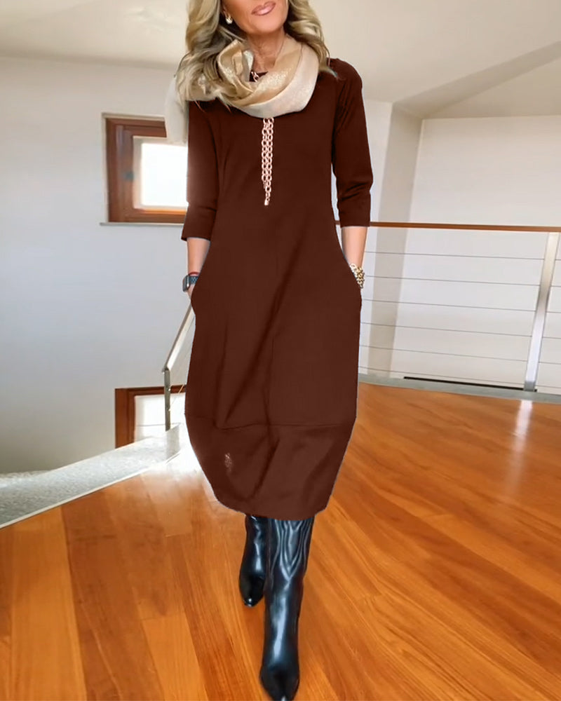 Elara | Luxe Maxi Dress Long Sleeves