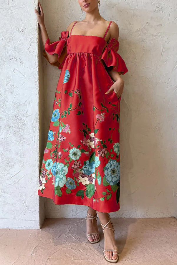 Virginia | Elegant Dress with Unique Sleeves & Pockets