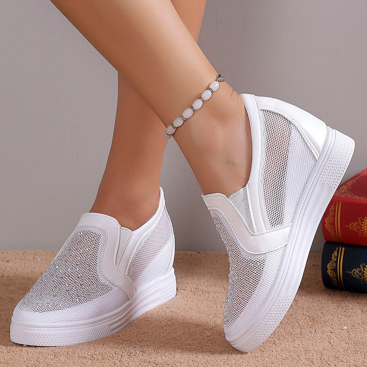 Celeste | Crystal Embellished Sparkle Sneakers