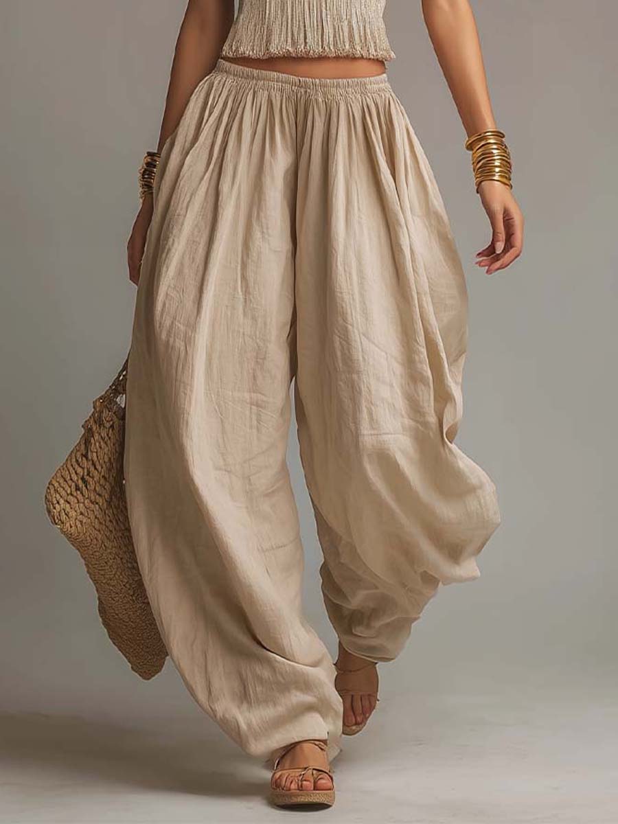 Carla | Boho Halter & Harem Two-Piece Set