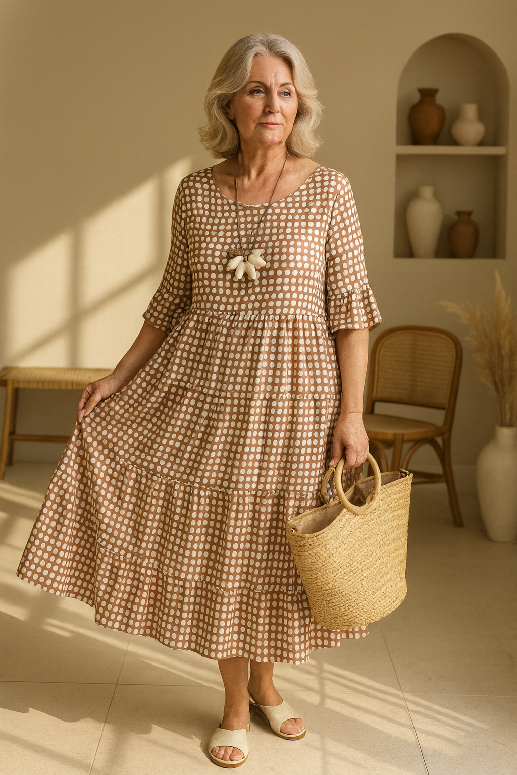Flor | Flowy Summer Dress Feminine Silhouette