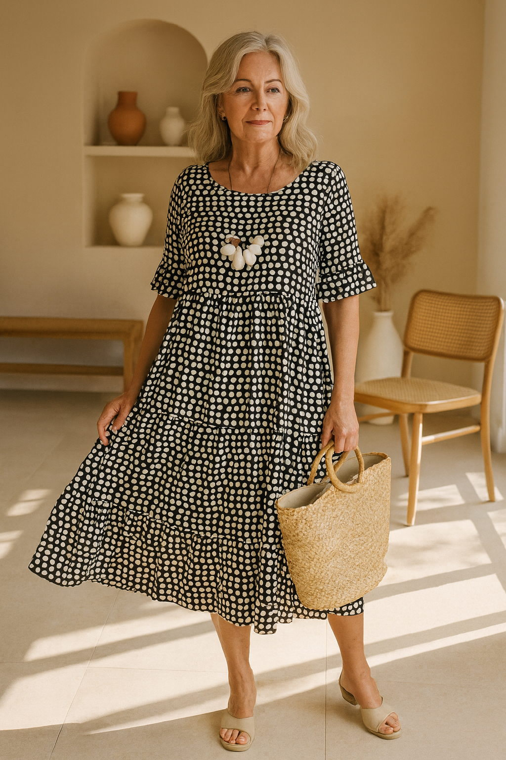 Flor | Flowy Summer Dress Feminine Silhouette