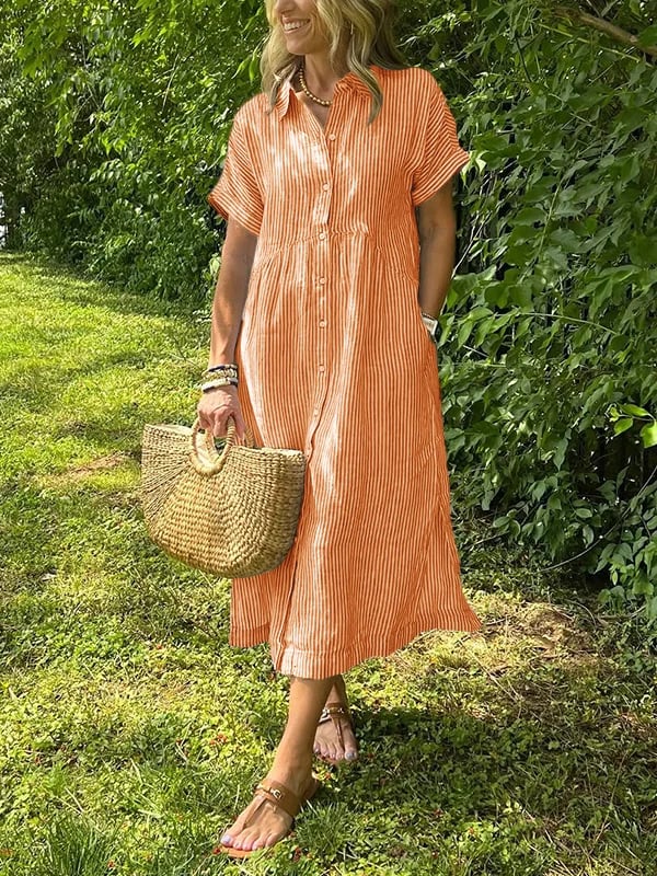 Mae | Striped Shirt Dress, Everyday Elegance