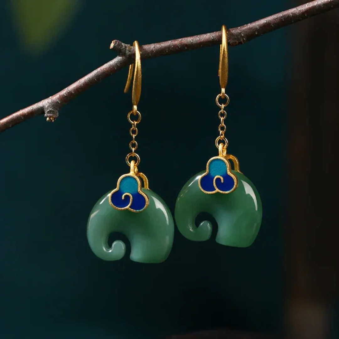 Harriet | Retro Elephant Statement Earrings