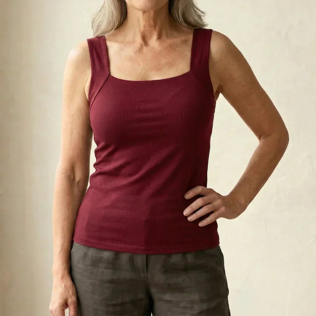 Pia | Built-In Bra Tank Top