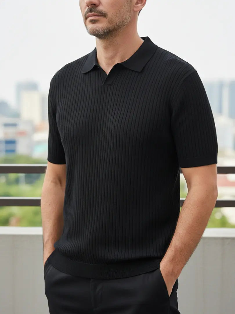 Worth | Ribbed Knit Polo