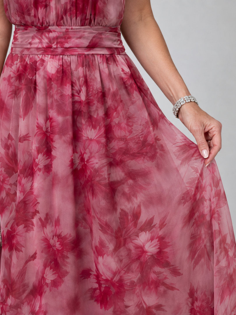 Kelsey | Soft Halter Neck Midi Dress