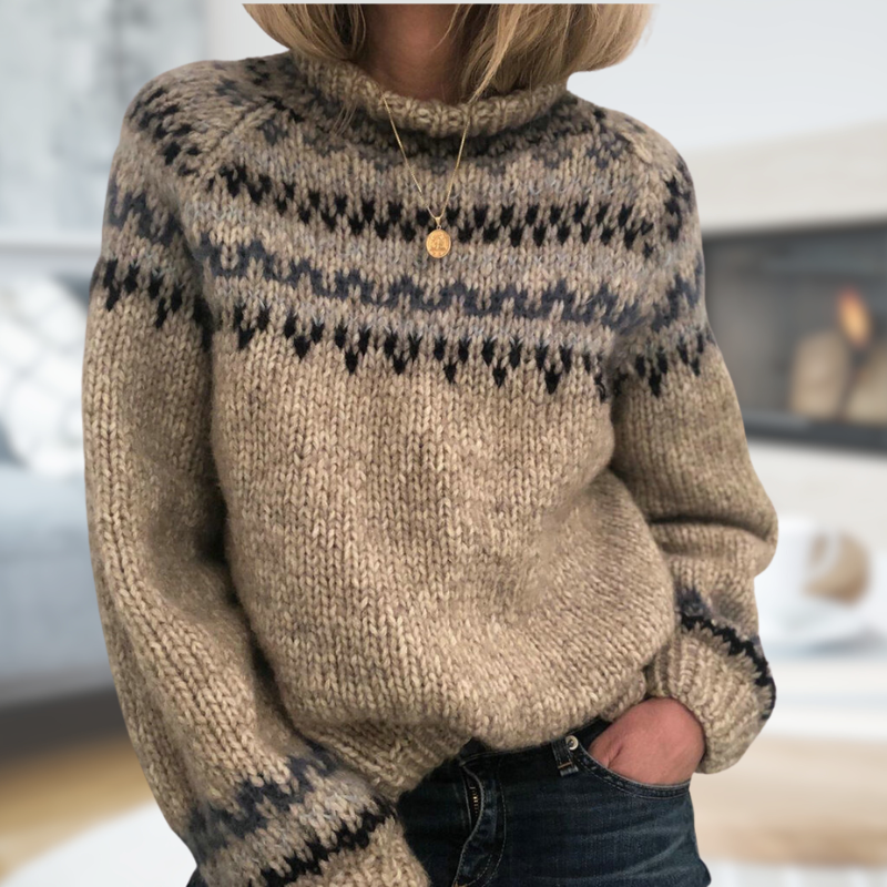 Camille | Nordic Classic Knit Sweater