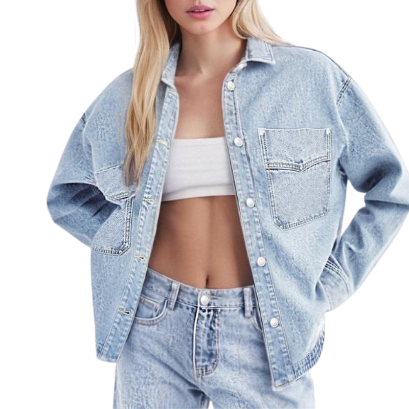 Elara | Vintage Loose Denim Jacket