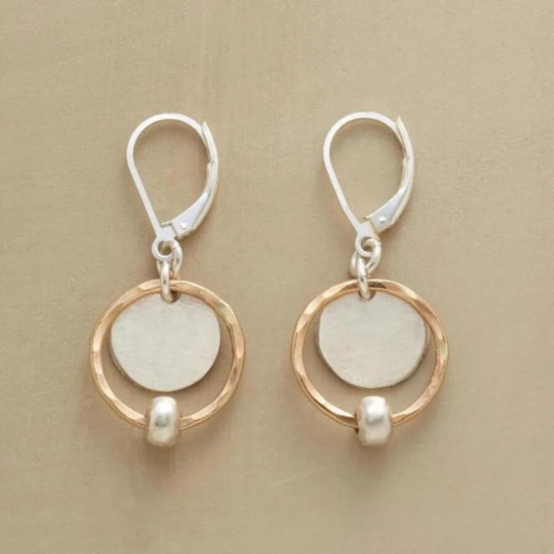 Allison | Gold Silver Pearl Drop Earrings