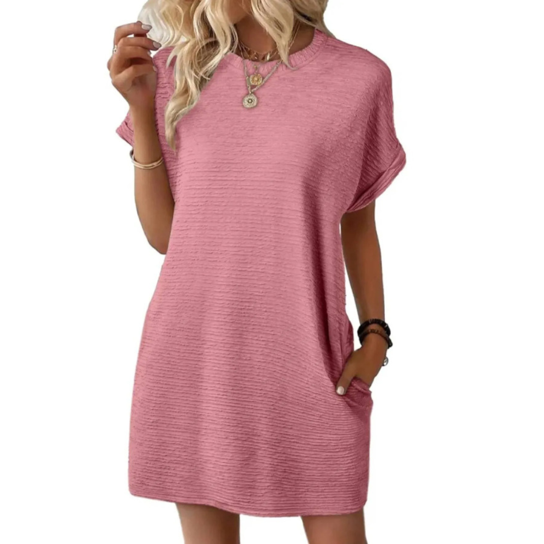 Winsome | Minimalist Round Neck Summer Dress