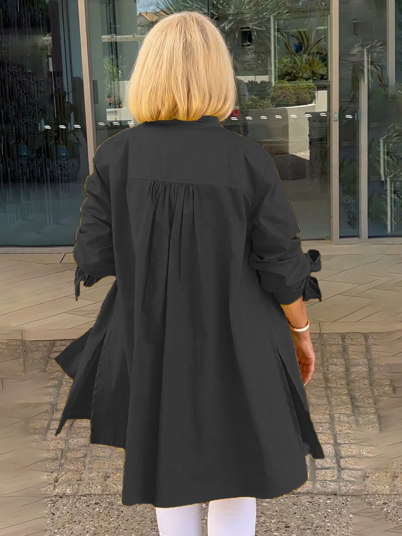 Célina | Classy Long Shirt Jacket