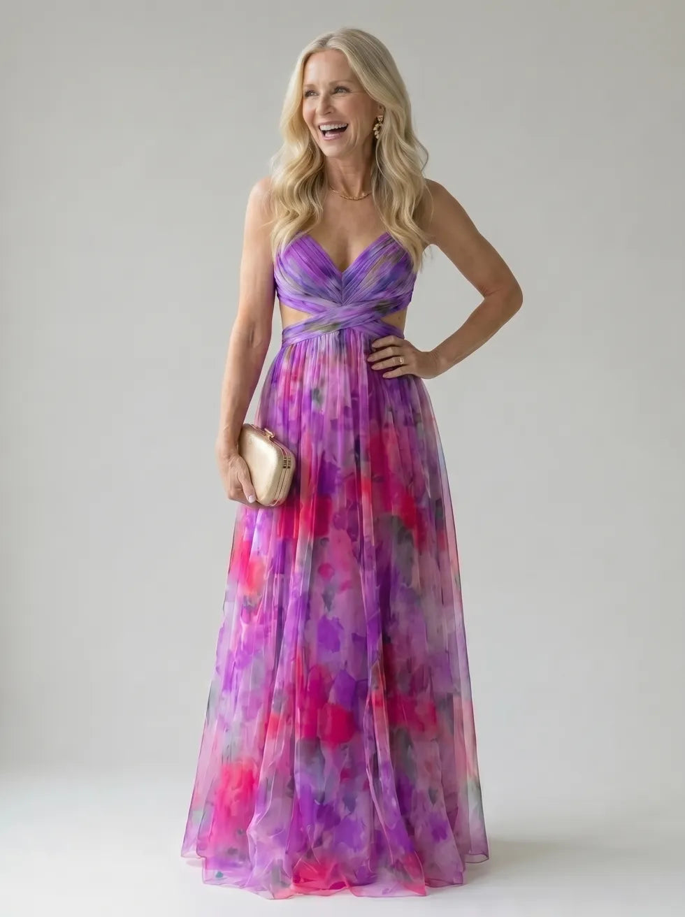 Huxley | Sleeveless Wrap Maxi Dress