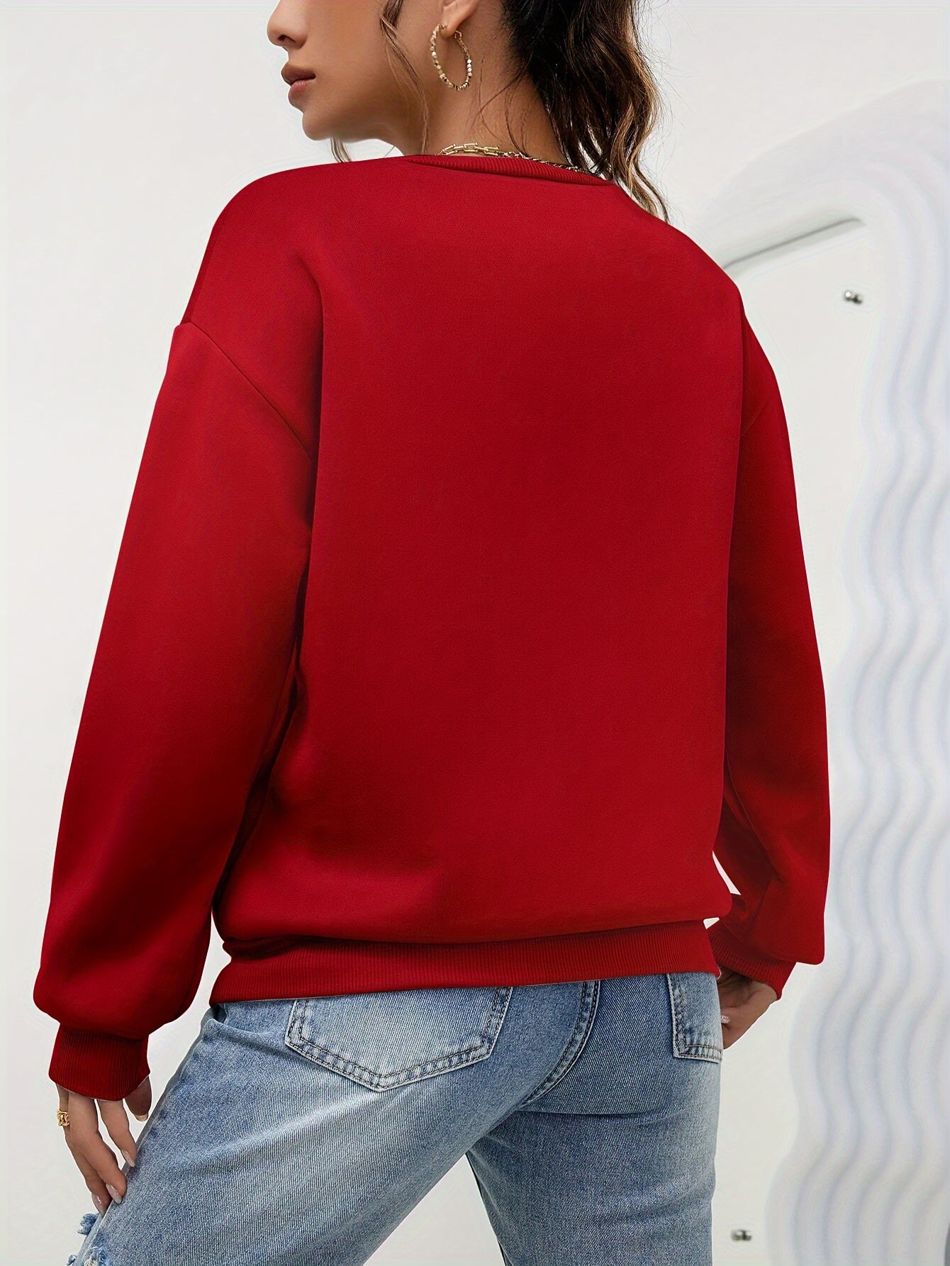 Céleste | Minimalist Heart Embroidery Sweatshirt