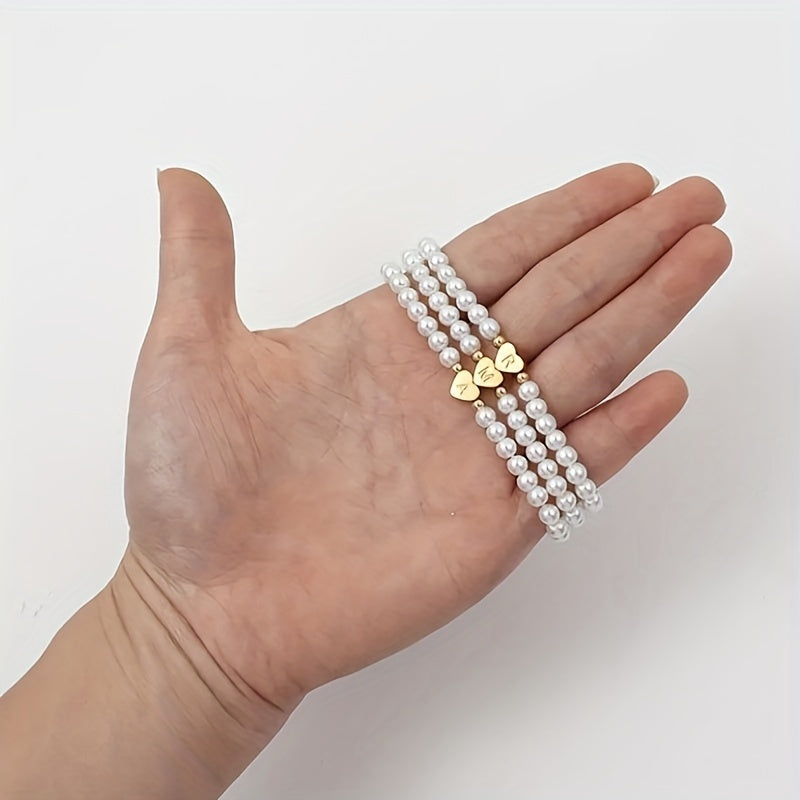 Jocelyn | Initial Heart Charm Bracelet