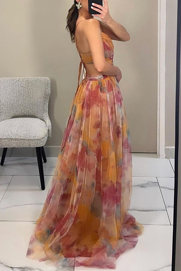 Lydia | Floral Maxi Dress Elegant