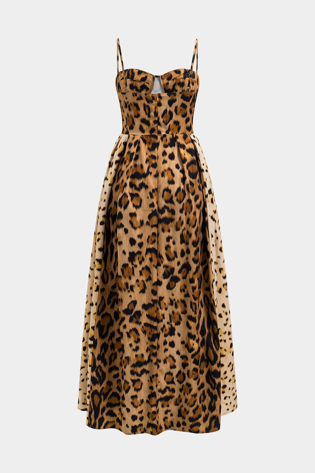 Valentina | Bold Leopard Print Midi Dress
