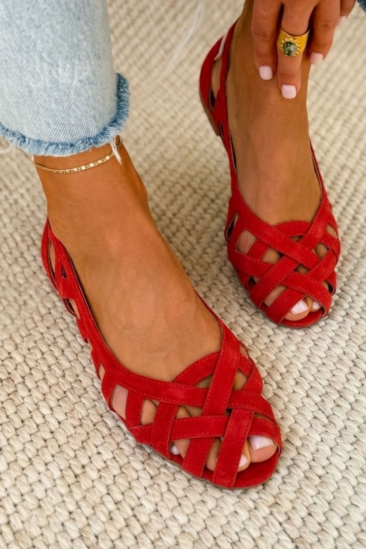 Daniela | Woven Strap Summer Sandals